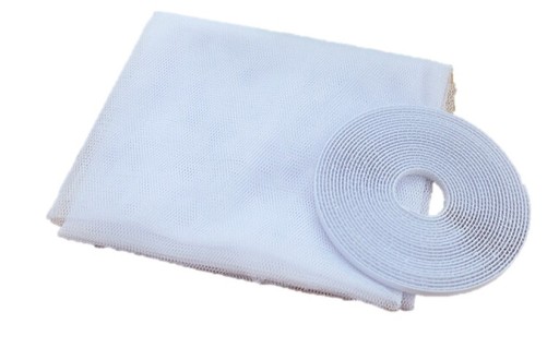 SIEŤKA NA KOMÁRY OKENNÁ sieťka hmyz KOMÁRE 130x150 BIELA