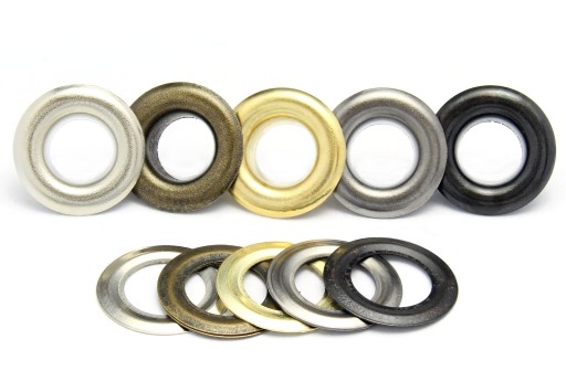 Leathercraft očká priemer 6 mm. 100 + 100 ks Na tašky