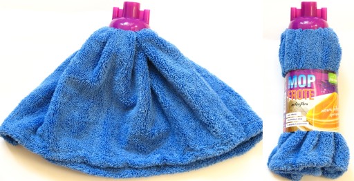 FROTÉ MOP Z MIKROVLÁKNA MODRÉ HRUBÉ ŠATY 140G