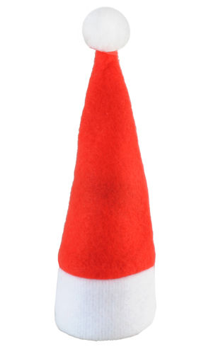 Mini mikulášska čiapka Dekorácia na fľašu