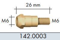 Prúdový konektor MB24 MB240 M6x26mm 142,0003