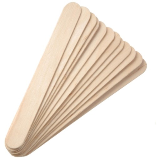 Mini drevené depilačné špachtle (dlhé) 13*1 cm, 100 ks bal.