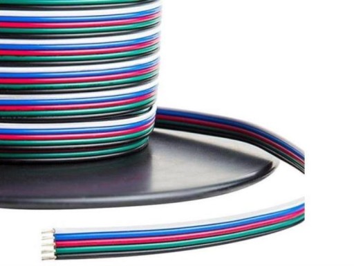 5-žilový farebný kábel pre RGBW LED pásiky