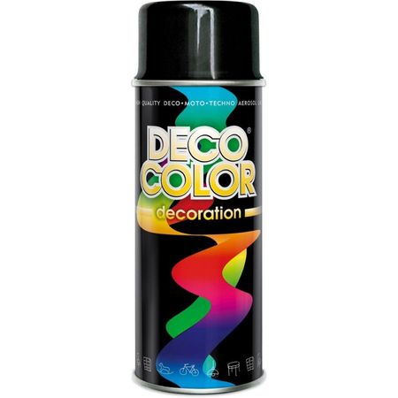 DECO COLOR FARBA LAK RAL 9005 LESK SPREJ 400ml