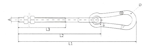 HÁČKOVÁ MONTÁŽ HÚDAČKY S KARABÍNOU 10x320