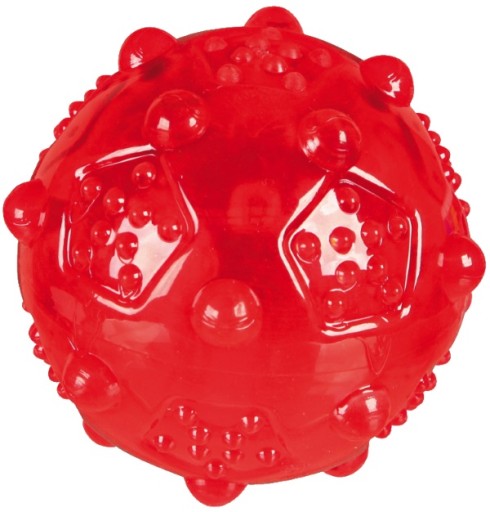 Trixie LOPTA, TERMOPLASTICKÁ guma, Squeaky, 8cm