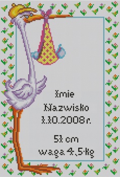 Grafický vzor pre krížikovú výšivku 26x38