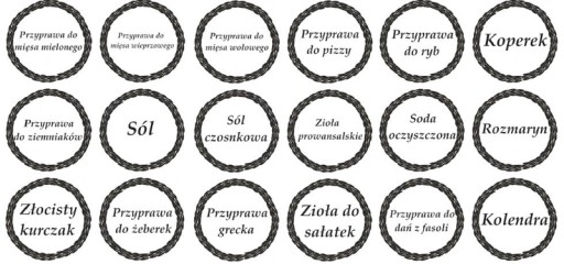 ŠTÍTKY NÁLEPKY na NÁDOBY NA KORENIE na dózy do 200 ks