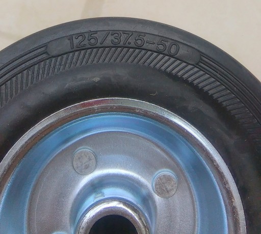 Oceľové a gumené kolieska kolieska kolieska 125 mm kolieska kolieska