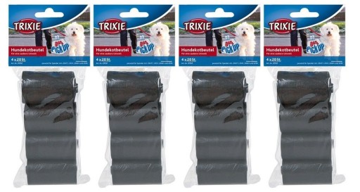TRIXIE vrecká, vrecká na exkrementy, 4x20 ks