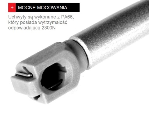 Klapky plynového pohonu nábytkového výťahu 120N STRONG