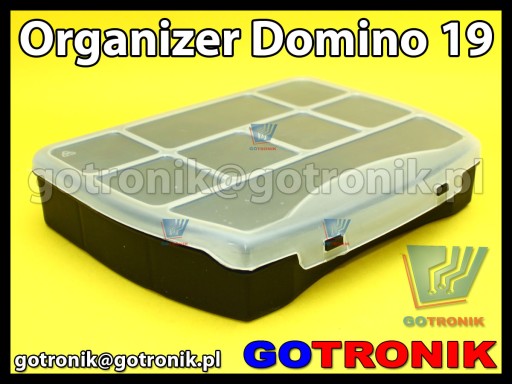 Organizér Domino 19 - 9 priehradiek __ 190x155x37mm