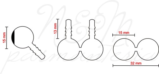 BEZPEČNOSTNÉ OČI 32 x 15 mm BEZPEČNOSTNÉ OČI C6