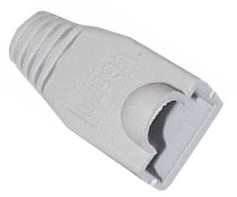 ŠEDÝ kryt zástrčky 8p8c RJ45 RJ-45 10ks.