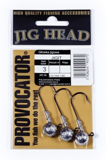 Jigová hlava PROVOCATOR Jigitový háčik 5/0 10g (3 ks)