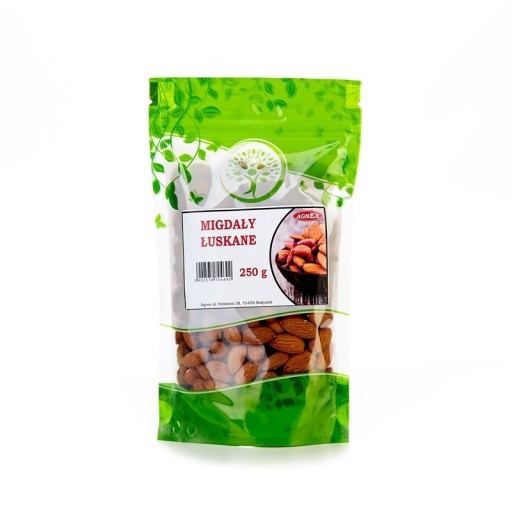 KALIFORNSKÉ MANDLE 250g, CELÉ, VEĽKÉ LÚPANÉ