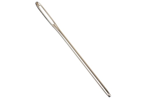 Veľká tupá kovová ihla na skrytie nití, 70 x 2 mm