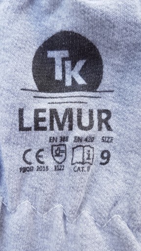 Montážne pracovné rukavice z kozej kože LEMUR, veľkosť 7