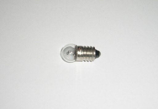štandardná guľová žiarovka 12V 2,5W 200mA E10