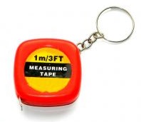 METERS Measure Rolling Tape KEYRING 1m FV (2370)