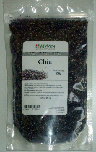 Chia semienka Myvita 250 G na zníženie krvného tlaku