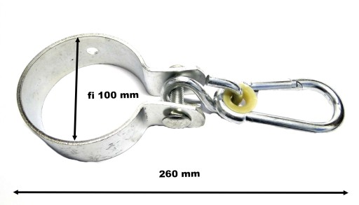 UPEVŇOVACIA SVORKA NA HOJDAČKU + NOSNÍK KARABÍNY 100mm