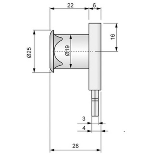 ZÁMOK ŽALÚZIE PATENT ZÁMKU ŽALÚZIÍ 19X22