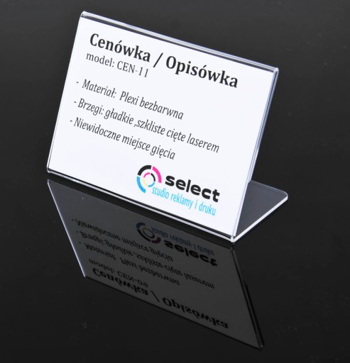 A5 STOJAN PRE CENU, POPIS, LETÁK - CENNÍK z PLEXI
