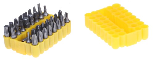 SADA BITOV 33ks FLAT STAR TORX HEX 1/4 BIT