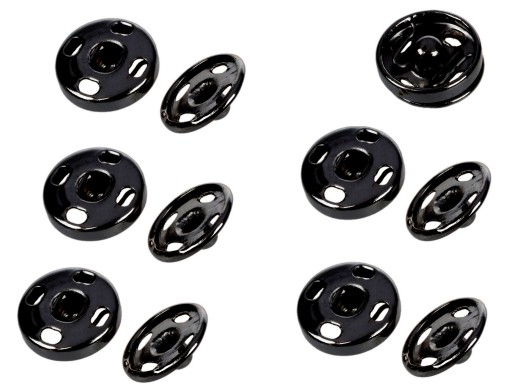 ZÁPADKY na ŠITIE 6mm / 6,5mm ZLATÁ SADA 6 párov |0