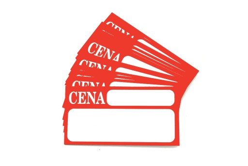 Kartónové cenovky (na pásiky) - 100 ks