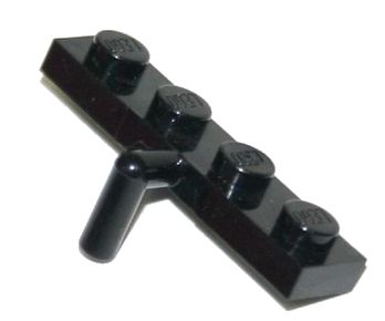 LEGO 1X4 HÁK, ČIERNY HÁK 30043