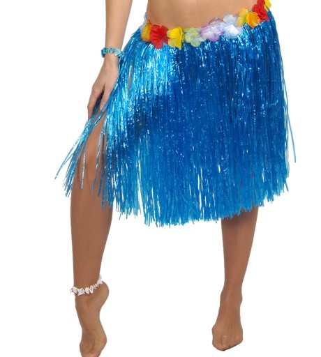 HAWAJSKÁ SUKŇA MODRÁ HULA HAWAII TANEC
