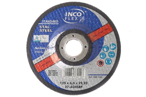Brúsny kotúč OCEL 125/6,0 mm INCO-FLEX