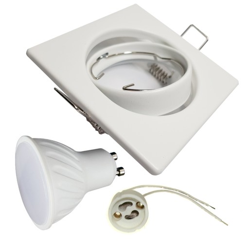 HALOGEN LIGHT SET strojček Biely + CCD GU10 7W