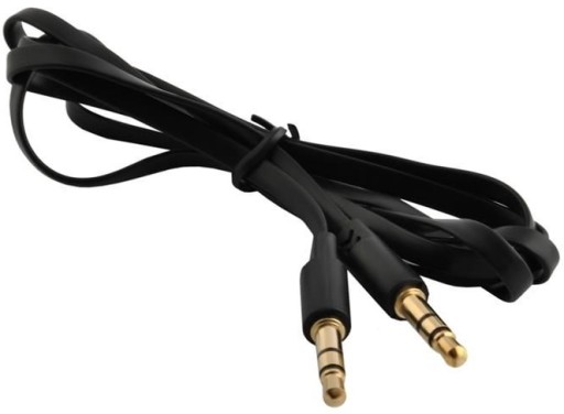 Kábel 2x Small Jack 3.5 stereo zástrčka 1m ZLATÁ (0438a)