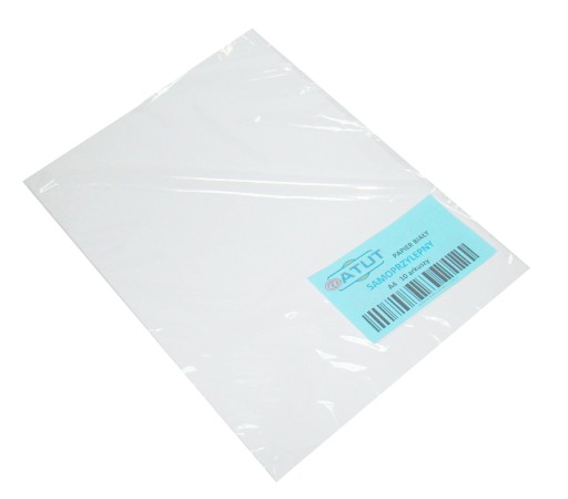 Biely samolepiaci papier A4 10 ks