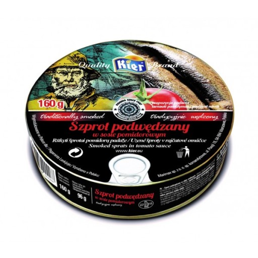 Údené šproty v paradajkovej omáčke 160g Kier