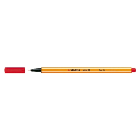 Jemná linka Stabilo Point 88 0,4 mm červená x 5