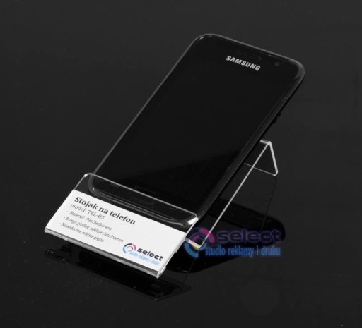 Stojan na TELEFÓN S POPISOM PLEXI 6,5 cm