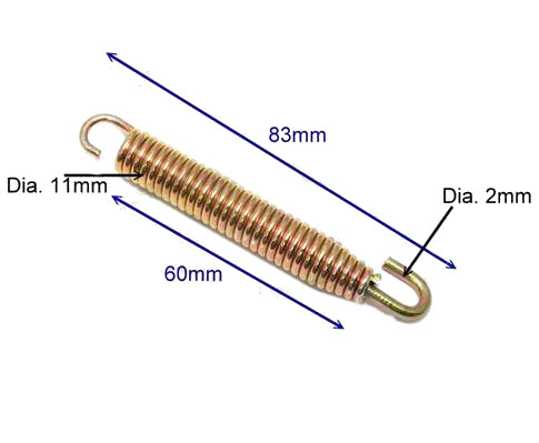 Výfukové potrubie pružina difúzora výfuku 83mm