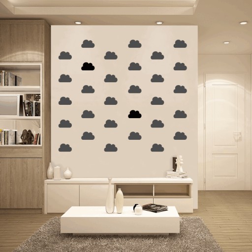 Nálepka na stenu Cloud 18 cm