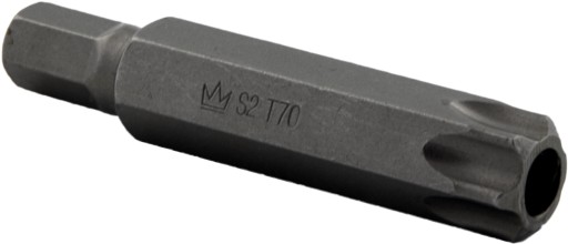 KONCOVÝ BIT 10MM TORX T70 x 75MM S2 S OTVOROM