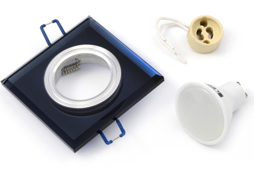 SET držiak LED halogénovej žiarovky + GU10 5W