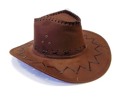 Country Western KOVBOJSKÝ KOVBOJSKÝ KLOBÚK HNEDÝ