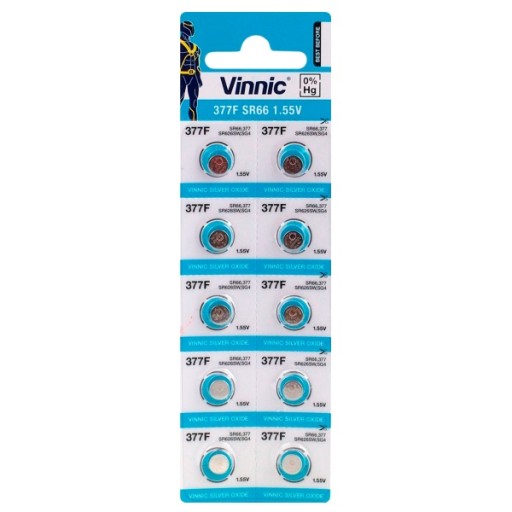 Vinnic 377 / SR626SW / SR66 blister na batérie 10 ks.