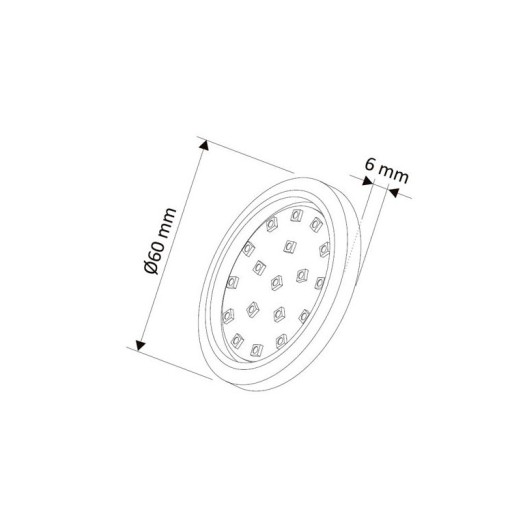 LED svietidlo ORBIT 1,5W 12V teplá biela hliník