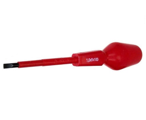 Izolovaný skrutkovač 1000 V, drážkovaný SL3 x 80 mm
