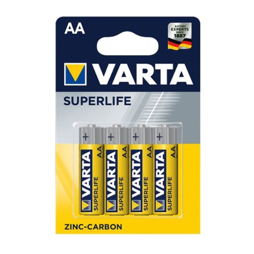 Batéria AA R6P 4 ks VARTA SUPERLIFE ZINC CARBON