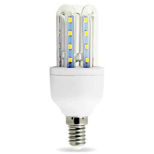 LED halogénová žiarovka, LED CCD žiarivka 3U 5W E14
